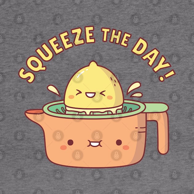 Funny Squeeze The Day Lemon Pun by rustydoodle